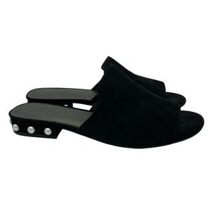 Kenneth Cole Reaction Vikki Pearl Embellished Faux Suede Mules